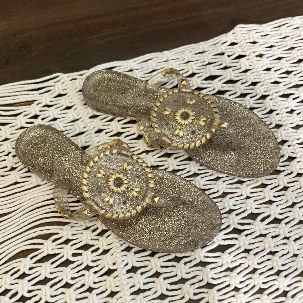 Jack Rogers sparkly jelly sandals